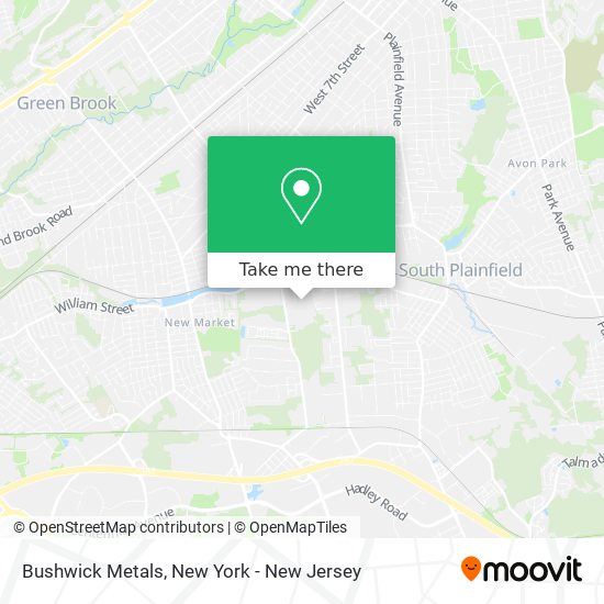 Bushwick Metals map