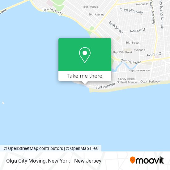 Mapa de Olga City Moving