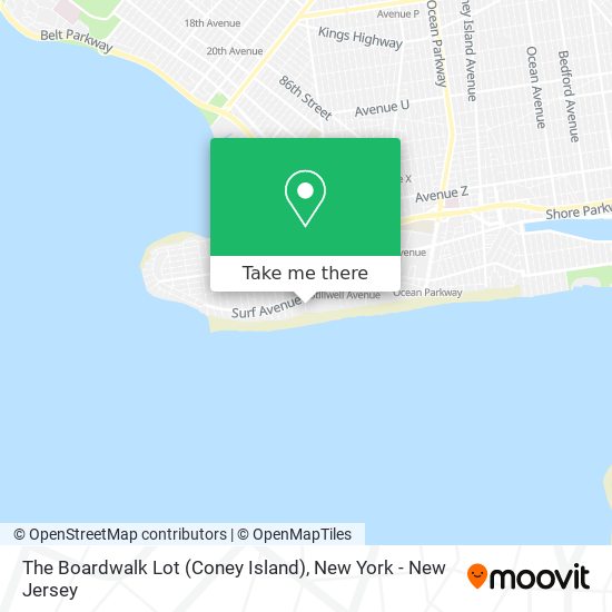 The Boardwalk Lot (Coney Island) map