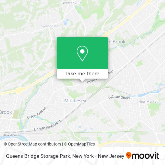 Queens Bridge Storage Park map