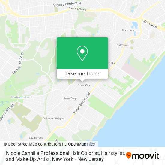 Nicole Cannilla Professional Hair Colorist, Hairstylist, and Make-Up Artist map