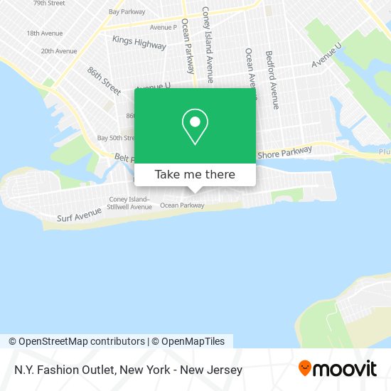 N.Y. Fashion Outlet map