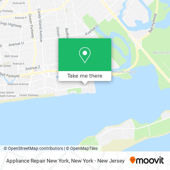 Mapa de Appliance Repair New York