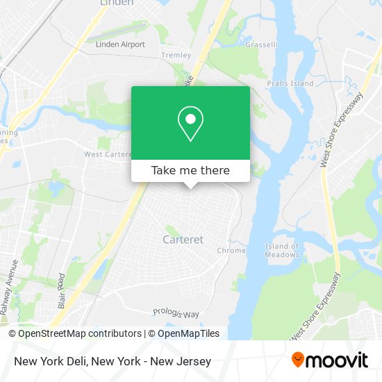 Mapa de New York Deli