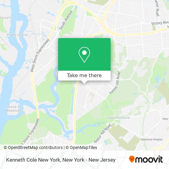 Kenneth Cole New York map