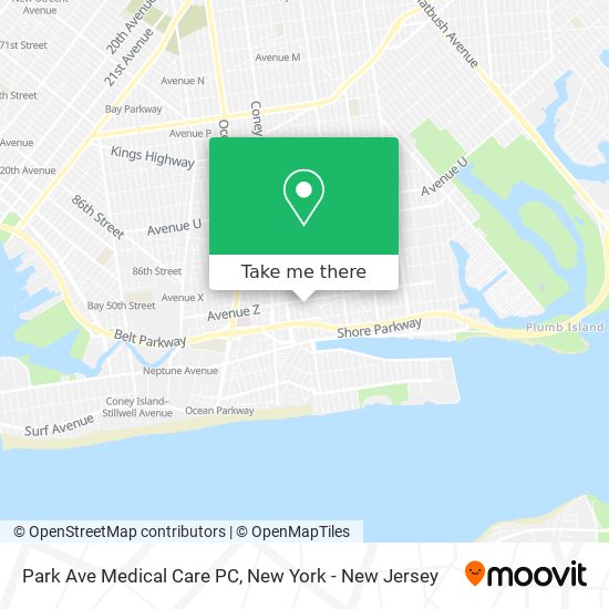 Mapa de Park Ave Medical Care PC