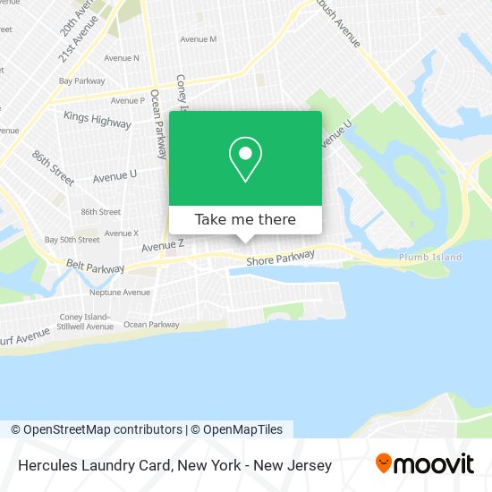 Mapa de Hercules Laundry Card