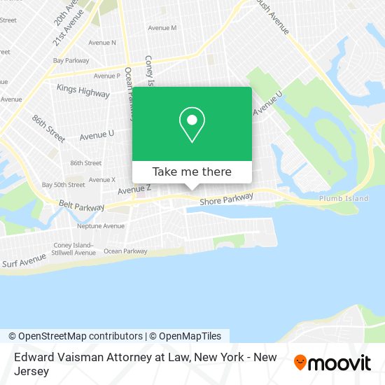 Mapa de Edward Vaisman Attorney at Law