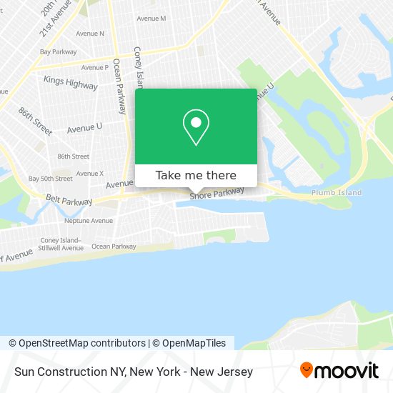 Sun Construction NY map