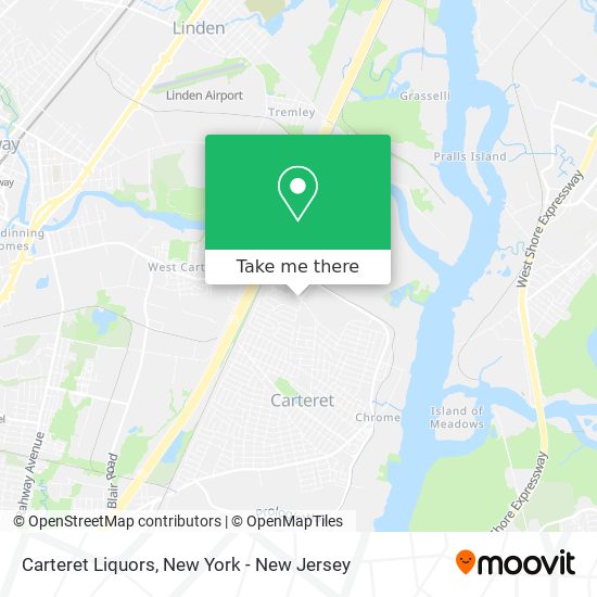 Mapa de Carteret Liquors