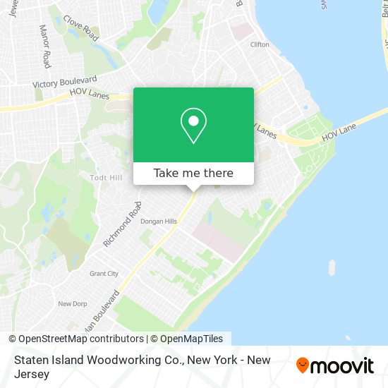 Mapa de Staten Island Woodworking Co.