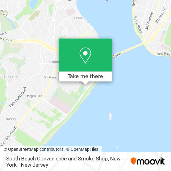 Mapa de South Beach Convenience and Smoke Shop