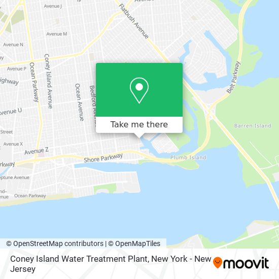 Coney Island Water Treatment Plant map