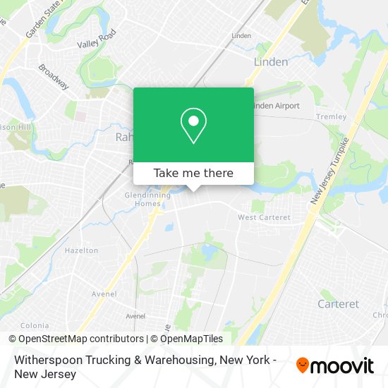 Mapa de Witherspoon Trucking & Warehousing