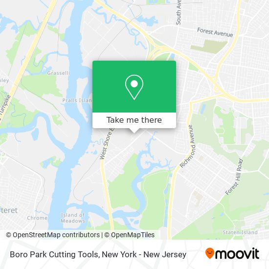 Boro Park Cutting Tools map