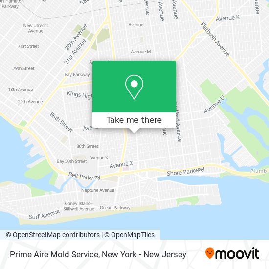 Prime Aire Mold Service map