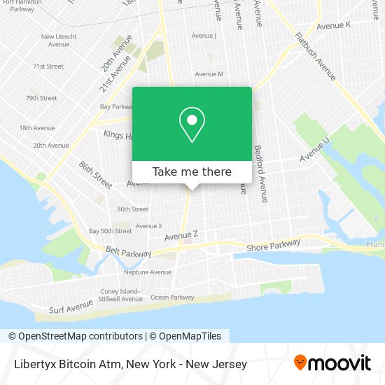 Mapa de Libertyx Bitcoin Atm