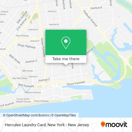 Hercules Laundry Card map