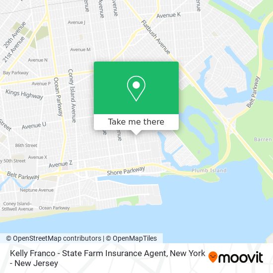 Mapa de Kelly Franco - State Farm Insurance Agent