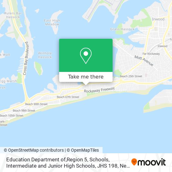 Education Department of,Region 5, Schools, Intermediate and Junior High Schools, JHS 198 map