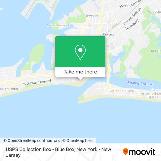 USPS Collection Box - Blue Box map