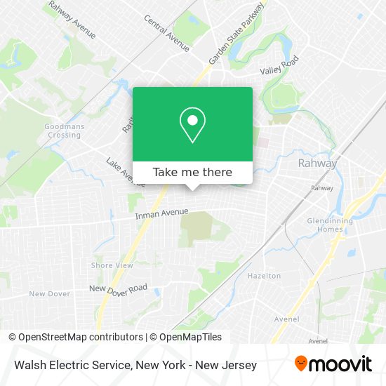 Walsh Electric Service map