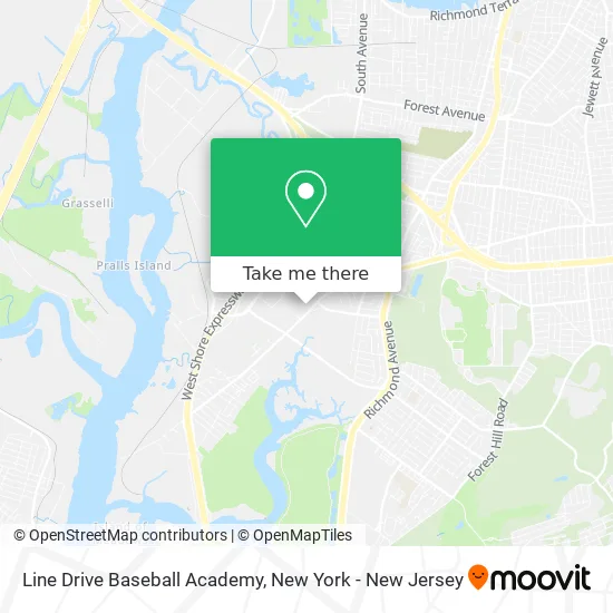 Line Drive Baseball Academy map