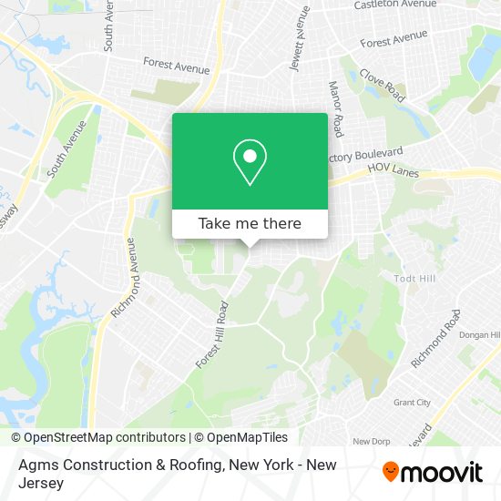 Agms Construction & Roofing map