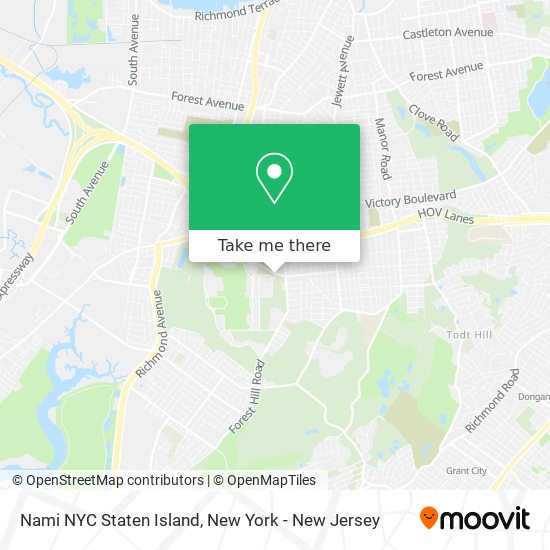 Nami NYC Staten Island map