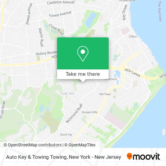 Mapa de Auto Key & Towing Towing