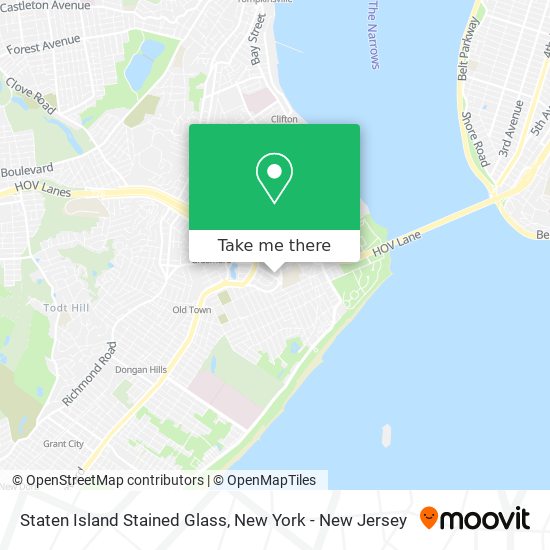 Mapa de Staten Island Stained Glass