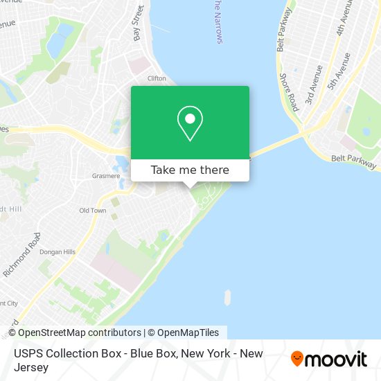 USPS Collection Box - Blue Box map