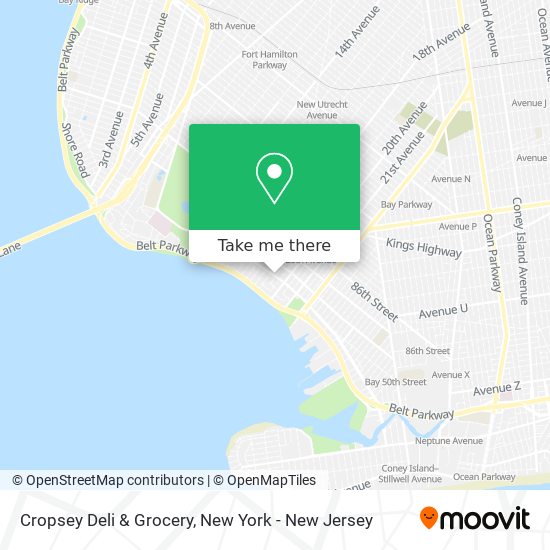 Mapa de Cropsey Deli & Grocery