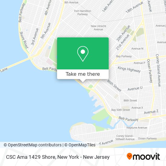 CSC Ama 1429 Shore map