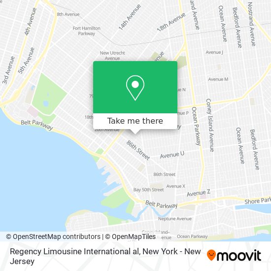 Regency Limousine International al map