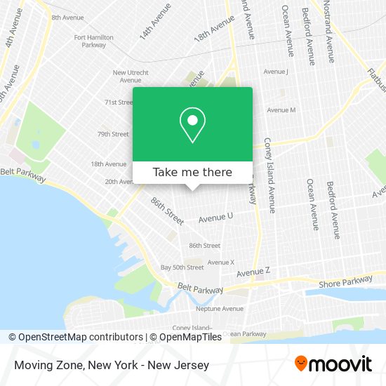 Moving Zone map