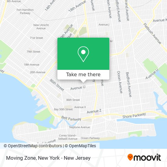 Moving Zone map