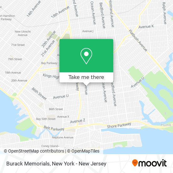 Burack Memorials map