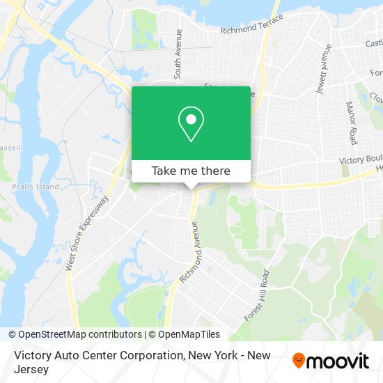 Victory Auto Center Corporation map