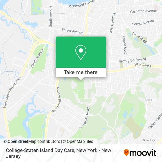 College-Staten Island Day Care map