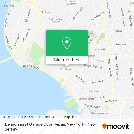 Bensonhurst Garage Door Repair map