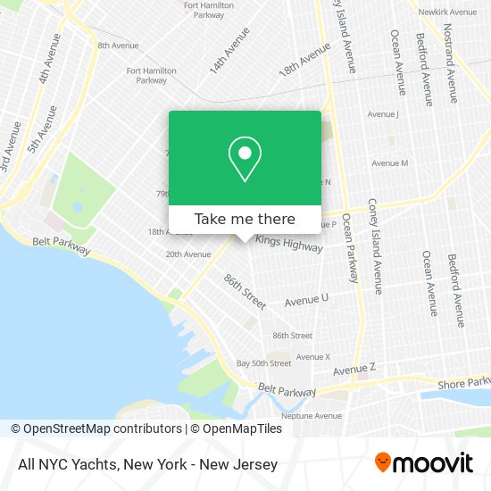 Mapa de All NYC Yachts