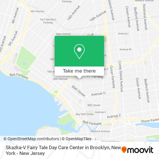 Skazka-V Fairy Tale Day Care Center in Brooklyn map