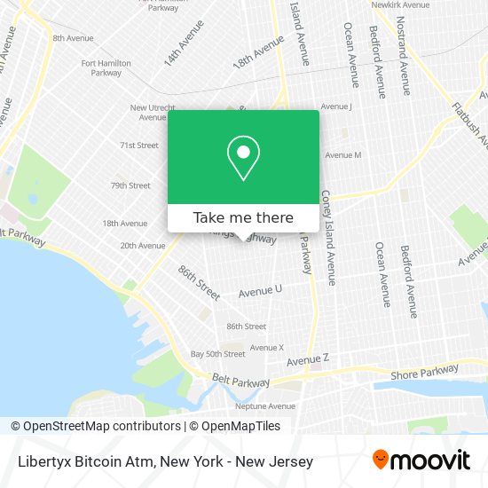 Mapa de Libertyx Bitcoin Atm