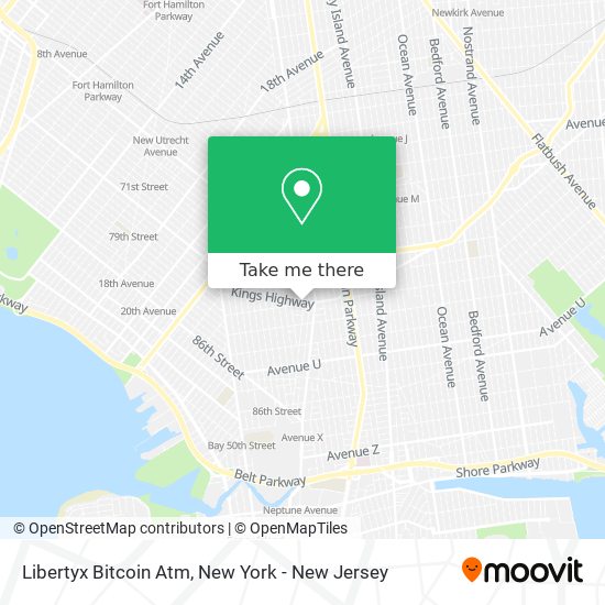 Mapa de Libertyx Bitcoin Atm