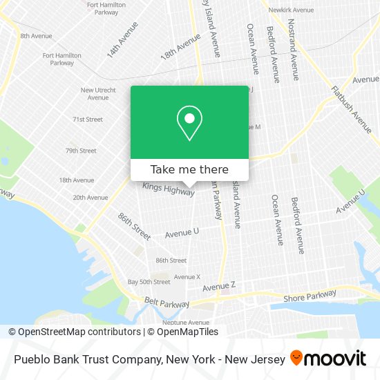 Pueblo Bank Trust Company map