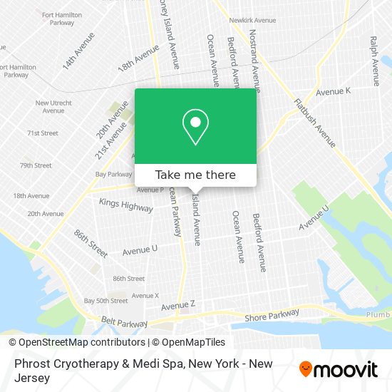 Phrost Cryotherapy & Medi Spa map