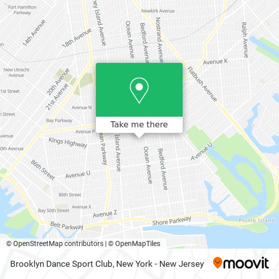 Mapa de Brooklyn Dance Sport Club