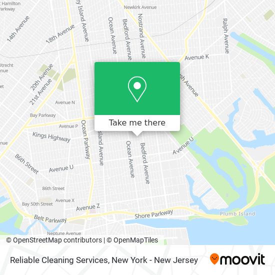 Mapa de Reliable Cleaning Services