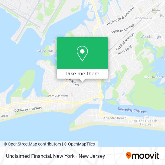 Unclaimed Financial map